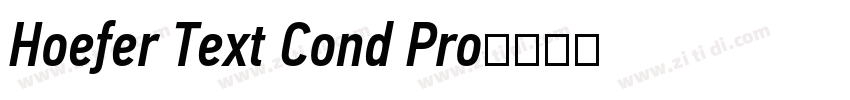 Hoefer Text Cond Pro字体转换 Hoefer Text Cond Pro字体转换